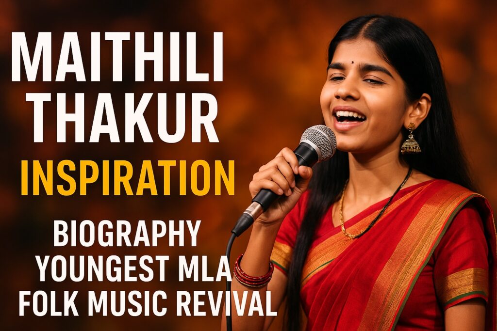 Maithili Thakur Biography Youngest MLA Folk Music Revival